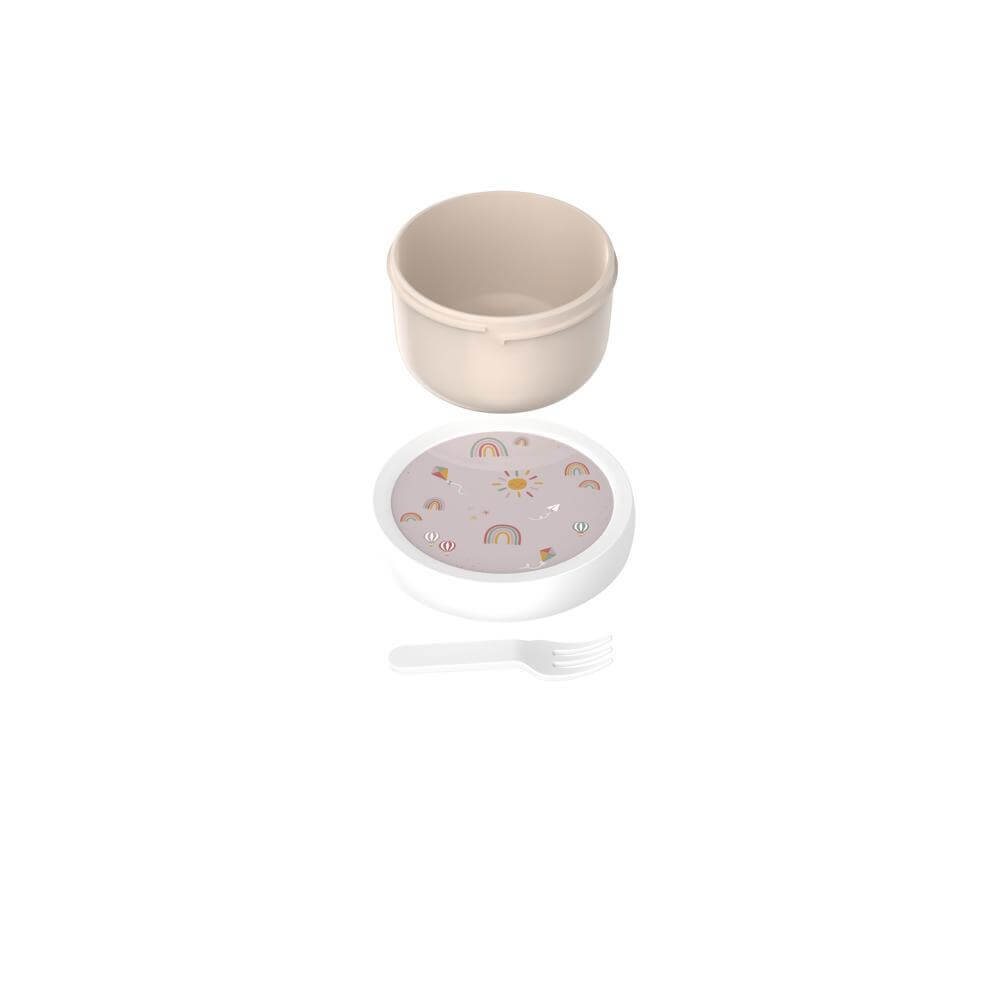 Mepal Campus Fruit Box with Fork 300ml Sunshine